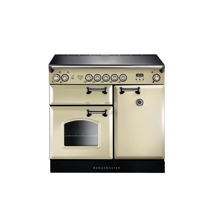 Rangemaster Classic Induction Range Cooker Cream 100cm - INC100EICR