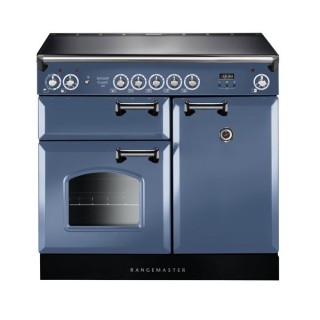 Rangemaster Classic Induction Range Cooker Stone Blue 100cm - INC100EISB