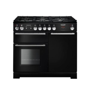 Rangemaster Infusion Dual Fuel Range Cooker 100cm Black - INF100DFFBL