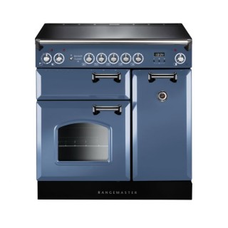 Rangemaster Classic Induction Range Cooker Stone Blue 90cm - INC90EISB