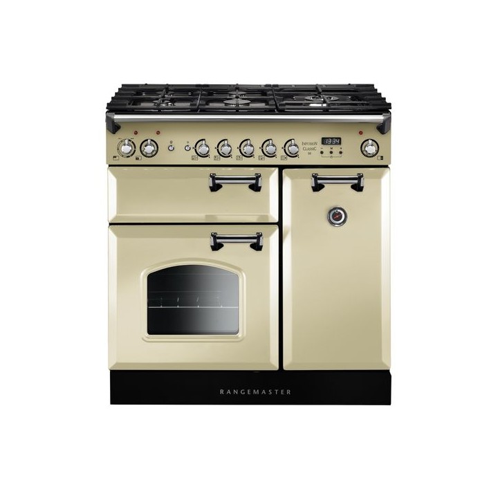 Rangemaster Classic Dual Fuel Range Cooker Cream 90cm - INC90DFFCR