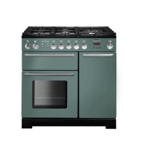 Rangemaster Classic Dual Fuel Range Cooker Mineral Green 90cm - INC90DFFMG