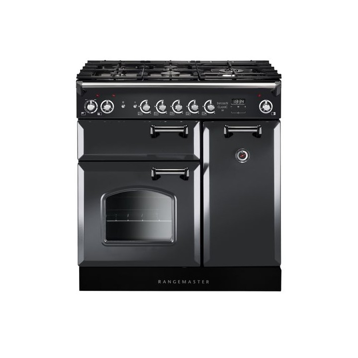 Rangemaster Classic Dual Fuel Range Cooker Slate 90cm - INC90DFFSL