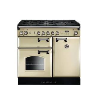 Rangemaster Classic Dual Fuel Range Cooker Cream 100cm - INC100DFFCR