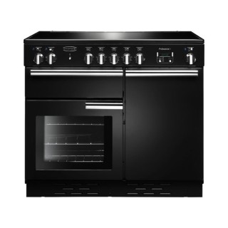 Rangemaster Professional Plus Induction Range Cooker 100cm Black with Chrome Trim - PROP100EIGB/C