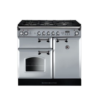 Rangemaster Classic Dual Fuel Range Cooker Royal Pearl 100cm - INC100DFFRP