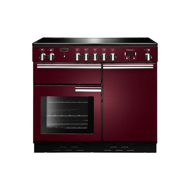Rangemaster Professional Plus Induction Range Cooker 100cm Cranberry with Chrome Trim - PROP100EICY/C