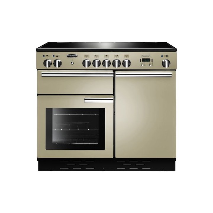 Rangemaster Professional Plus Induction Range Cooker 100cm Cream with Chrome Trim - PROP100EICR/C