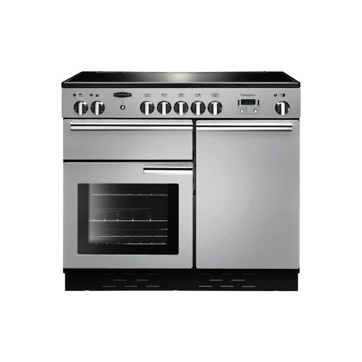 Rangemaster Professional Plus Induction Range Cooker 100cm Stainless Steel with Chrome Trim - PROP100EISS/C