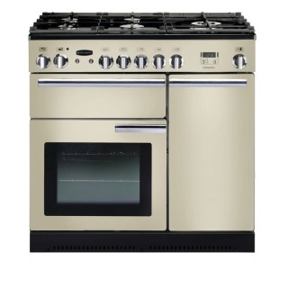 Rangemaster Professional Plus Dual Fuel Range Cooker 90cm Cream with Chrome Trim - PROP90DFFCR/C