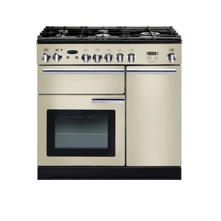 Rangemaster Professional Plus Dual Fuel Range Cooker 90cm Cream with Chrome Trim - PROP90DFFCR/C