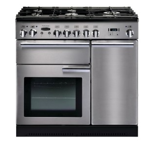 Rangemaster Professional Plus Dual Fuel Range Cooker 90cm Stainless Steel with Chrome Trim - PROP90DFFSS/C