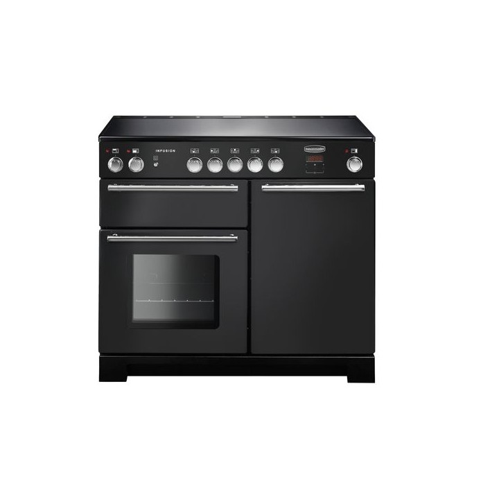 Rangemaster Infusion Induction Range Cooker Charcoal Black 100cm - INF100EICB