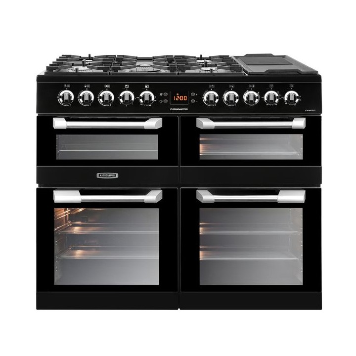 Leisure Cuisinemaster Dual Fuel Range Cooker Black 100cm - CS100F520K