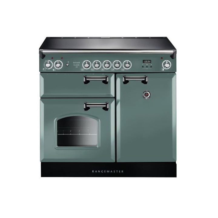Rangemaster Infusion Induction Range Cooker Mineral Green 100cm - INF100EIMG