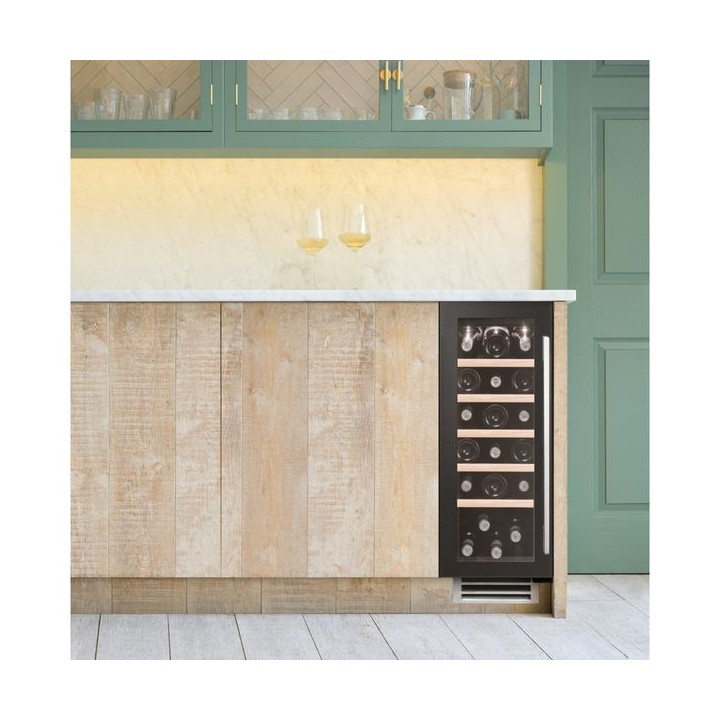 Caple Sense Undercounter Single Zone Wine Cooler Black 30cm - WI3126