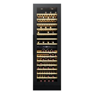 CDA FWC881BL Freestanding Full Height Dual Zone Wine Cooler Black 600mm