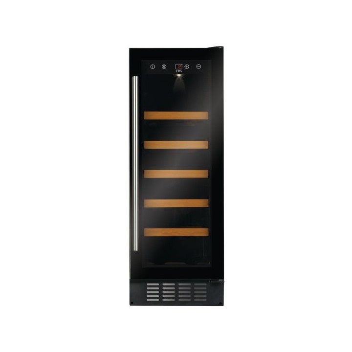 CDA 300mm Freestanding / Under Counter Wine Cooler Black - FWC304BL