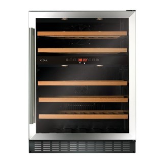 CDA 600mm Freestanding / Under Counter Wine Cooler Stainless Steel - FWC604SS