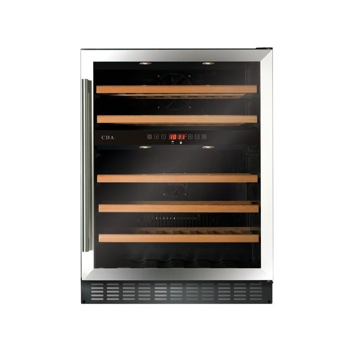 CDA 600mm Freestanding / Under Counter Wine Cooler Stainless Steel - FWC604SS