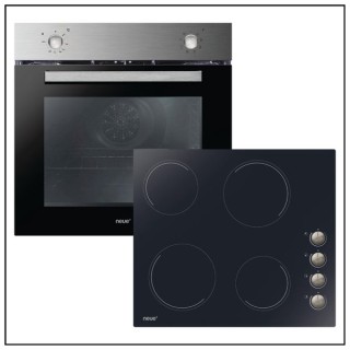 neue Single Fan Oven and Ceramic Hob Pack