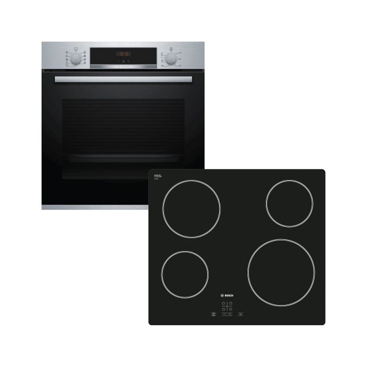 Bosch 994542 Built in Ecoclean Single Oven and Ceramic Hob Pack