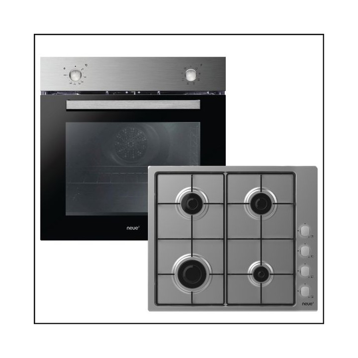neue Single Fan Oven and Gas Hob Pack