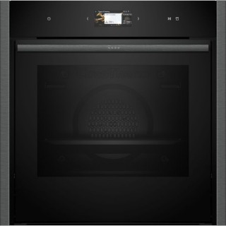 NEFF N90 Home Connect Built In Single Oven with Intensive Steam and Slide & Hide Handle Graphite Grey 60cm - B64FS31G0B