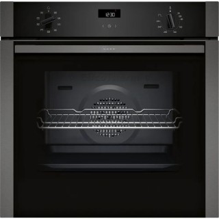 NEFF N50 Single Oven Black with Grey Trim - B1ACE4AG3B