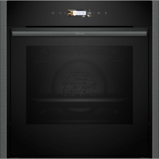 NEFF B54CR71g0B N70 Home Connect BUILT-IN Pyrolytic Single Oven with Slide & Hide Handle Graphite Grey 60cm