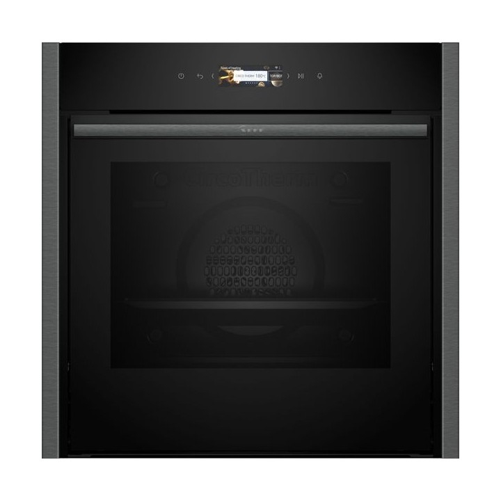 NEFF B54CR71g0B N70 Home Connect BUILT-IN Pyrolytic Single Oven with Slide & Hide Handle Graphite Grey 60cm
