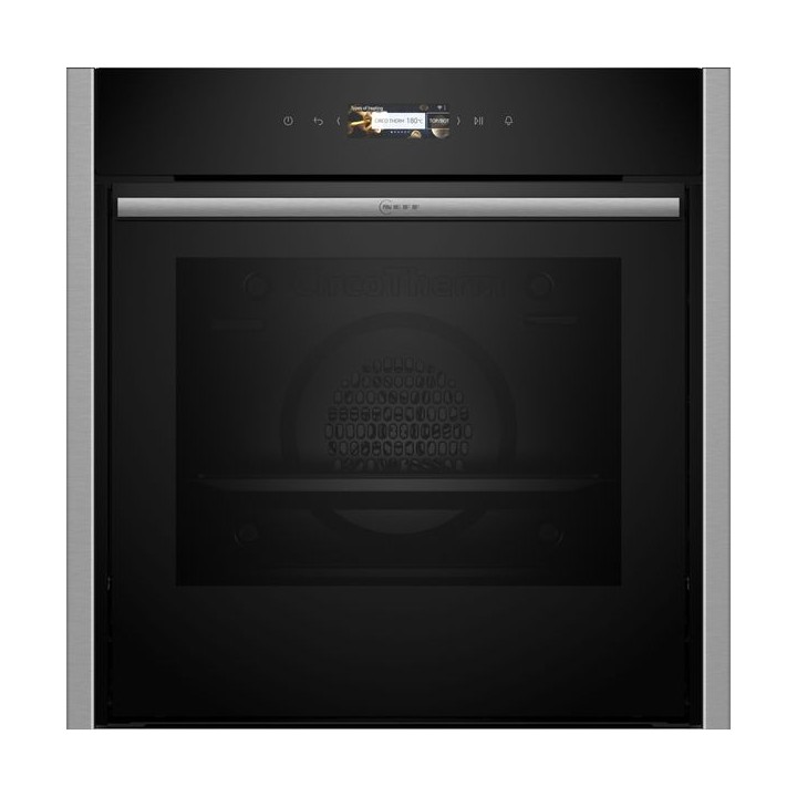 NEFF N70 Home Connect Built In Single Oven with Slide & Hide Handle Stainless Steel 60cm - B54CR31N0B