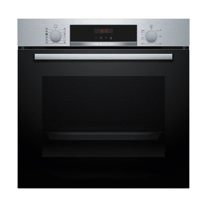 Bosch S4 Stainless Steel Built-in Pyro Single Oven with Added Steam 60 x 60 cm