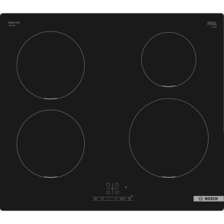 Bosch Serie 4 Plug and Play Induction Hob with Touch Control and Power Boost Black Glass 60cm - PUE611BB5B