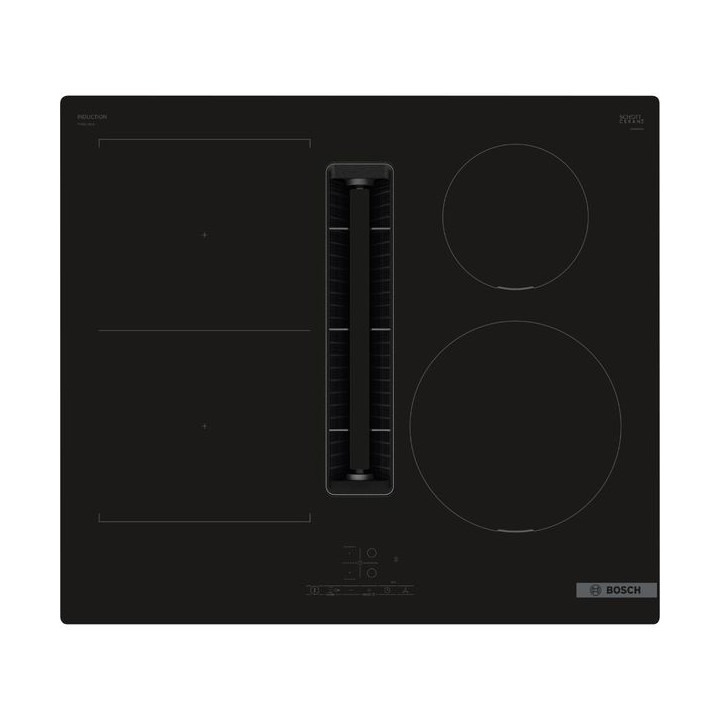 Bosch Serie 4 Touch Control 4 Zone Venting Hob Black Glass 60cm - PVS611B16E