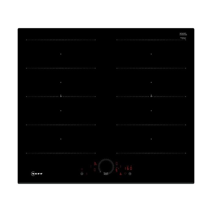 NEFF N70 Home Connect Twist Touch Twin Flex Induction Hob Black Glass 60cm - T66FHX4L0