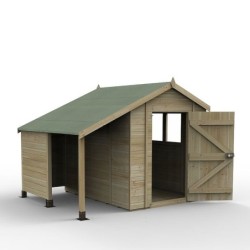 Timberdale 6 x 8 Dble Dr Apex Shed Ls - Installed