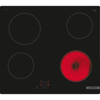 Bosch Serie 2 Electric Hob with Touch Control Black Glass 60cm - PKE61RAA8B