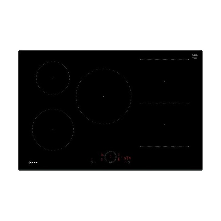 NEFF N70 Home Connect Twist Touch Combi Induction Hob Black Glass 80cm - T58FHW1L0
