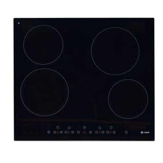 Caple C816C Four Zone Ceramic Frameless Hob with Touch Controls Black Glass 60cm