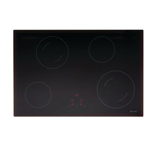 Caple C824C Four Zone Ceramic Frameless Hob with Touch Controls Black Glass 75cm