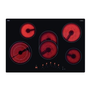 CDA HC7621FR 5 Zone Ceramic Hob with Front Touch Controls