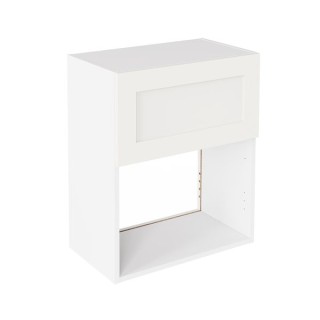 Flatpack 600 Microwave Wall Unit Shaker Ultra Matt White