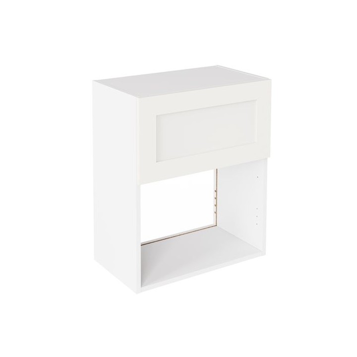 Flatpack 600 Microwave Wall Unit Shaker Ultra Matt White