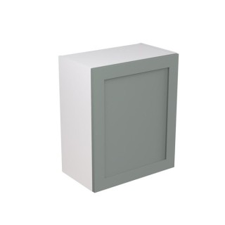 Flatpack 600 Wall Kitchen Cabinet Shaker Ultra Matt Sage Green