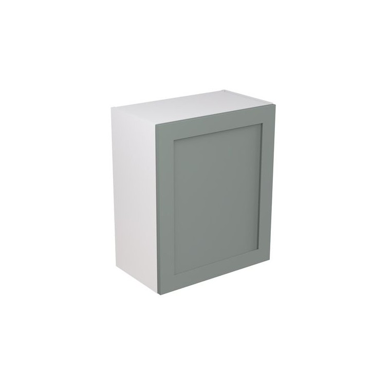Flatpack 600 Wall Kitchen Cabinet Shaker Ultra Matt Sage Green