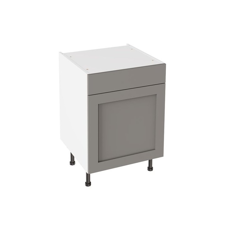 Flatpack 600 Drawerline Base Cabinet Shaker Ultra Matt Dust Grey