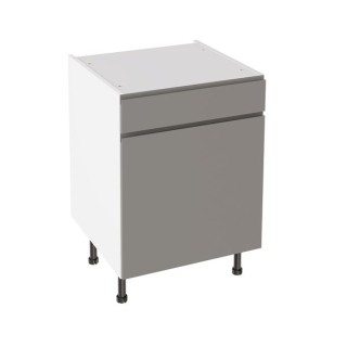 Flatpack 600 Drawerline Base Cabinet J-Pull Ultra Matt Dust Grey