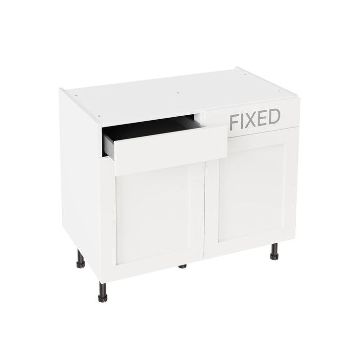 Flatpack 1000 Drawerline Base Cabinet Shaker Ultra Matt White