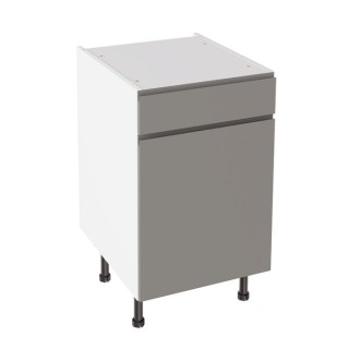 Flatpack 500 Drawerline Base Cabinet J-Pull Super Gloss Dust Grey